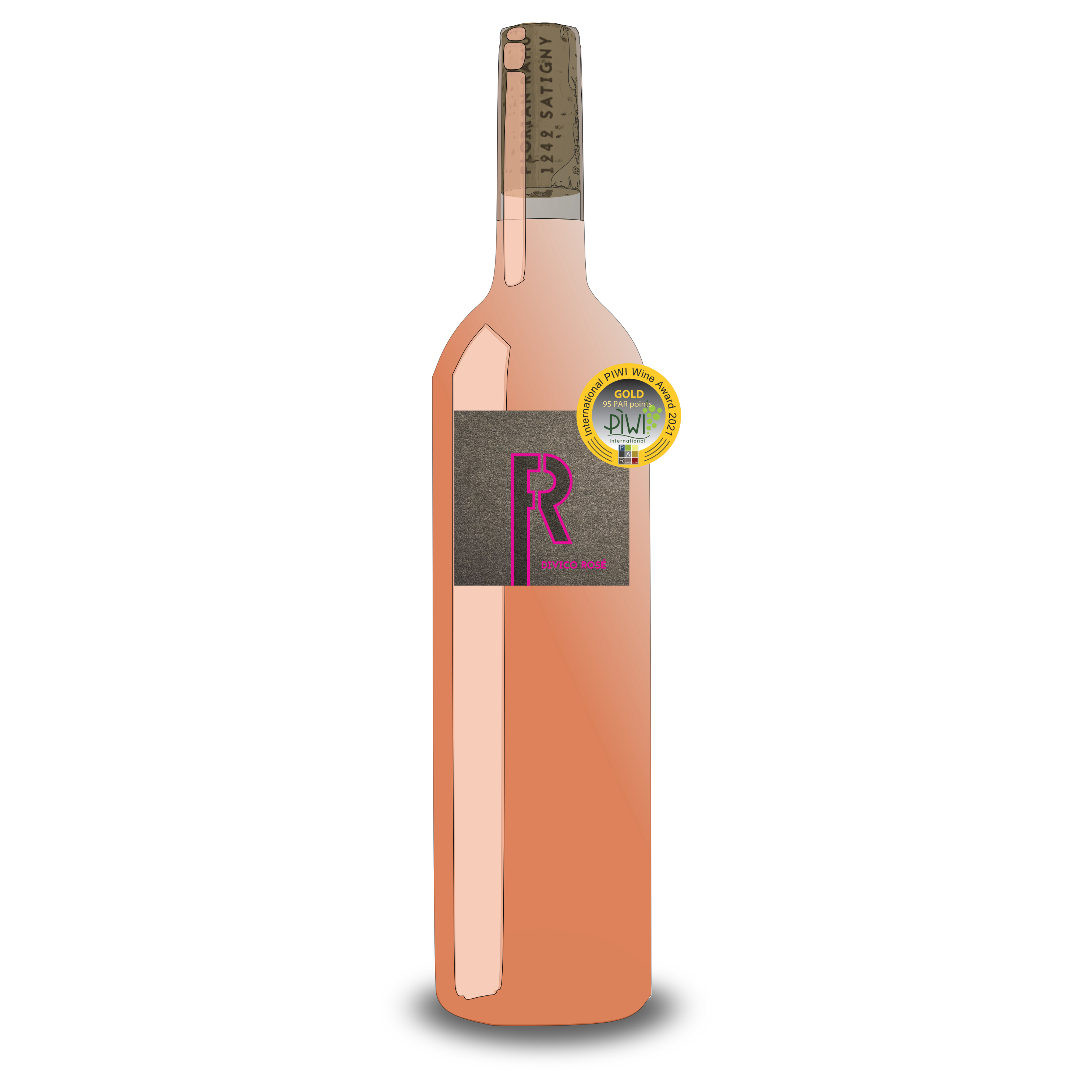 Piwi Wine Award 2021, médaille d'or pour notre Divico Rosé 2019